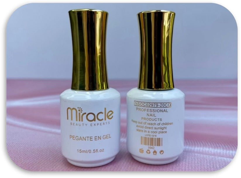 PEGA EN GEL PARA UÑAS MIRACLE 15 ML. - Aned Cosmetics