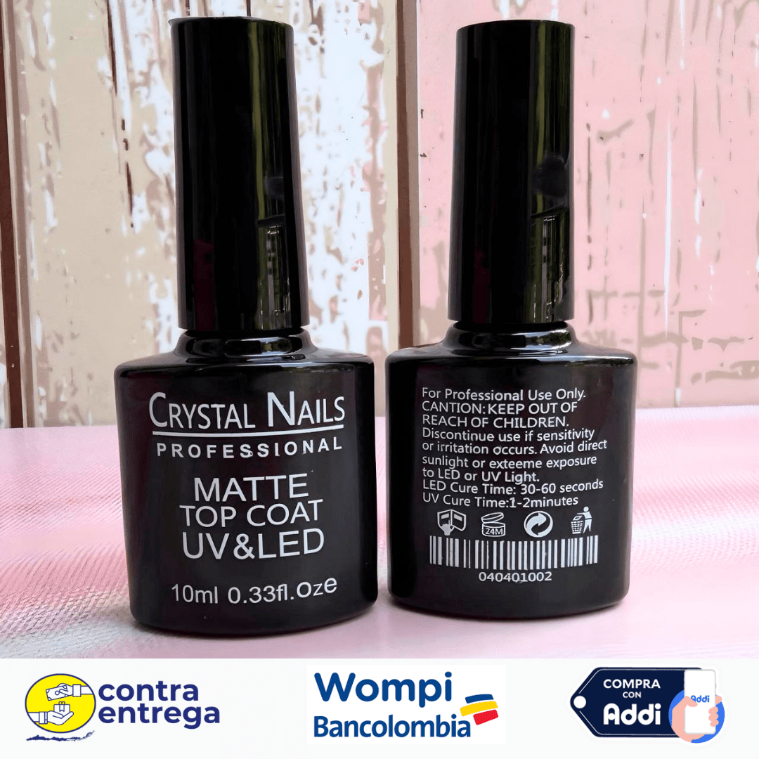 TOP COAT MATTE CRYSTAL NAILS 10ML. - Aned Cosmetics