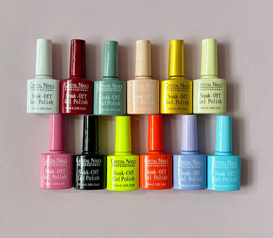 DOCENA ESMALTES SEMIPERMANENTES CRYSTAL NAILS.