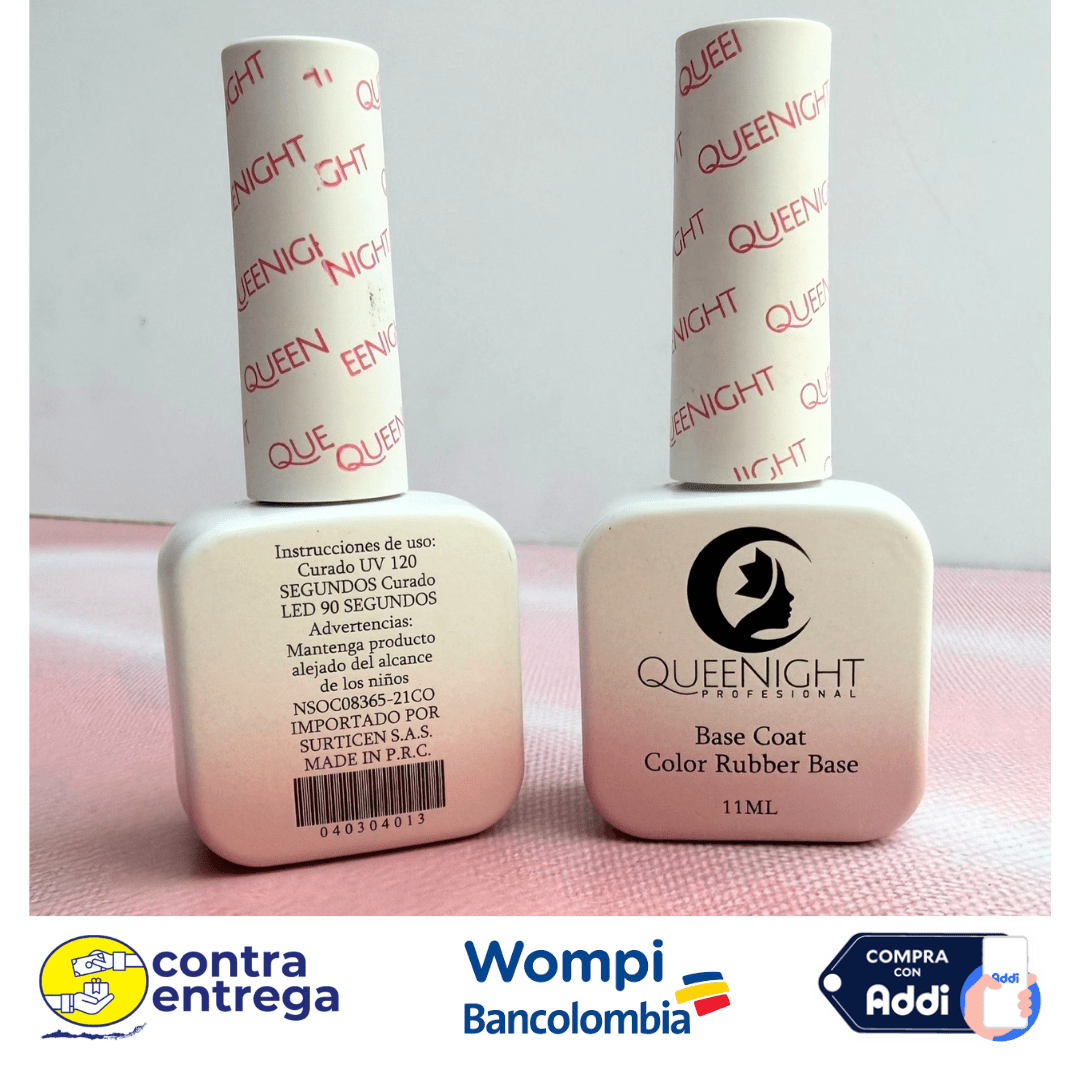 BASE RUBBER NUDE QUEEN NIGHT 15 ML. - Aned Cosmetics