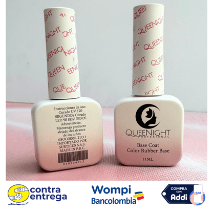 BASE RUBBER NUDE QUEEN NIGHT 15 ML. - Aned Cosmetics
