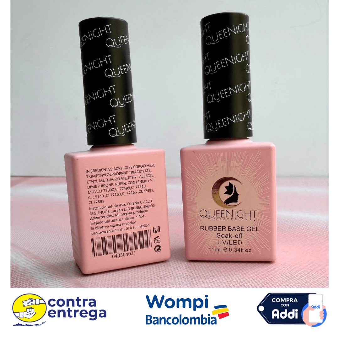 BASE RUBBER QUEEN NIGHT 15 ML TRANSPARENTE. - Aned Cosmetics
