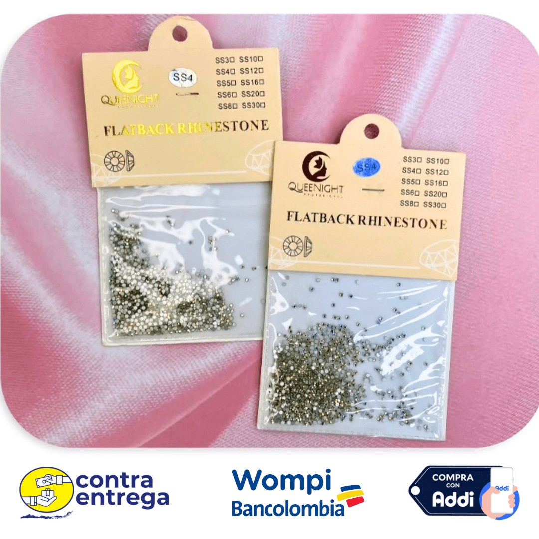 BOLSA DE CRISTALES TIPO SWAROVSKI X 1440 PIEZAS. - Aned Cosmetics