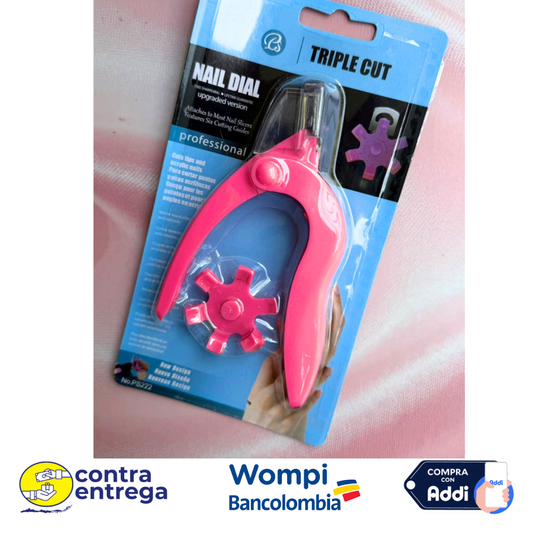CORTAUÑAS TIPO GUILLOTINA TRIPLE CORTE CON MEDIDOR. - Aned Cosmetics