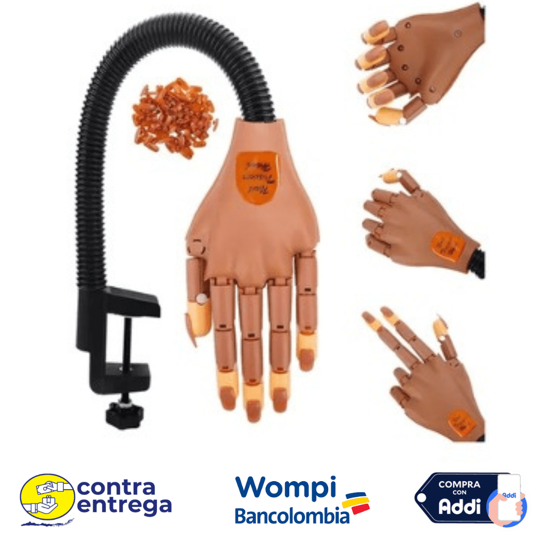 MANO ARTICULADA PARA PRÁCTICA. - Aned Cosmetics
