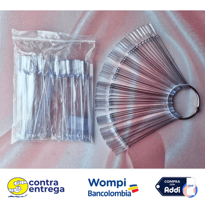 MUESTRARIO PARA UÑAS TIPO LLAVERO. - Aned Cosmetics