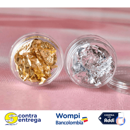 PAPEL DECORATIVO ORO / PLATA. - Aned Cosmetics