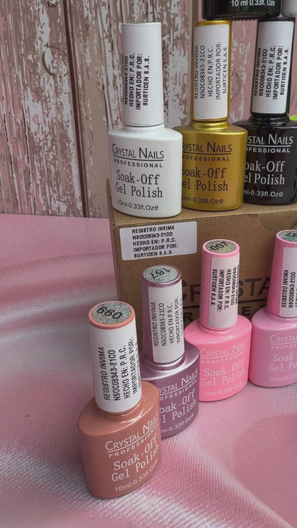 SET CRYSTAL NAILS.