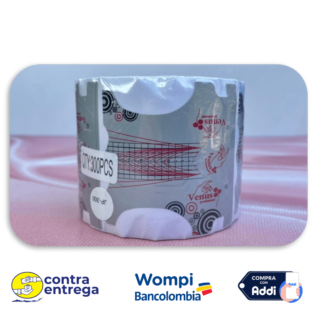 ROLLO MOLDES PARA UÑAS VENUS X300 UNIDADES. - Aned Cosmetics