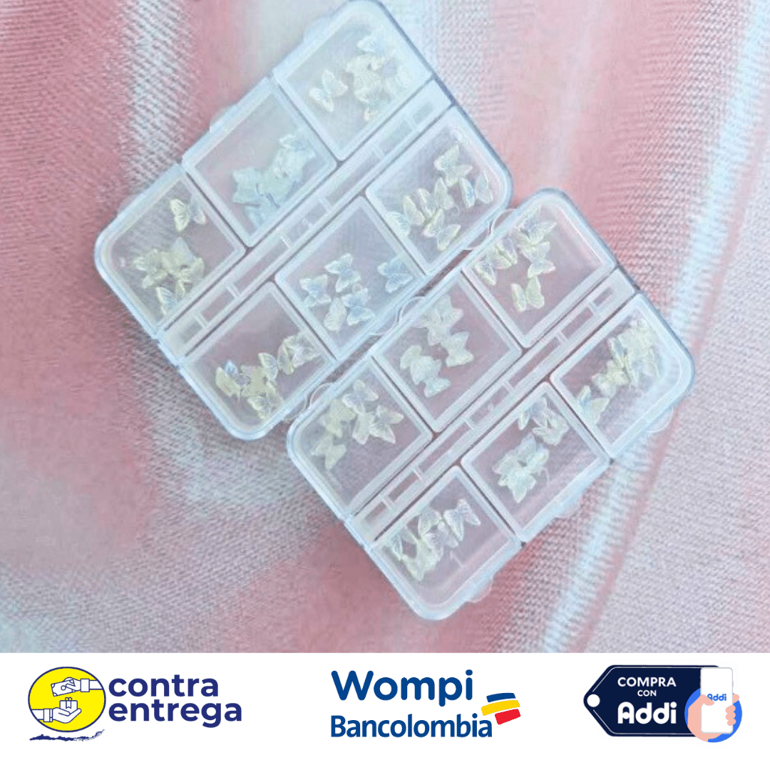 SET DE MARIPOSAS 3D PARA UÑAS. - Aned Cosmetics