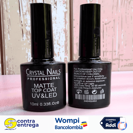 TOP COAT MATTE CRYSTAL NAILS 10ML. - Aned Cosmetics